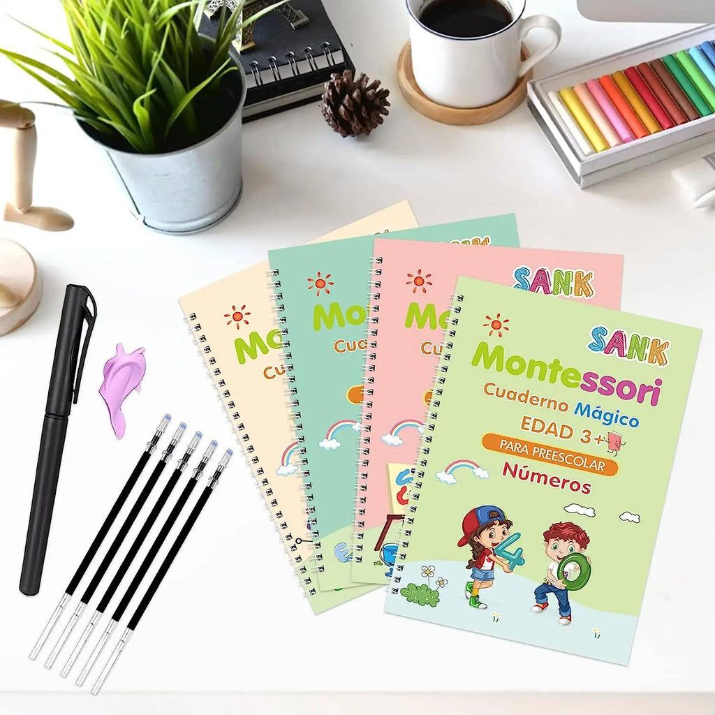 Kits Ready 4School Elite Caligrafía - Cuadernos Mágicos,  Alfabeto, Matemáticas, Dibujo y Números