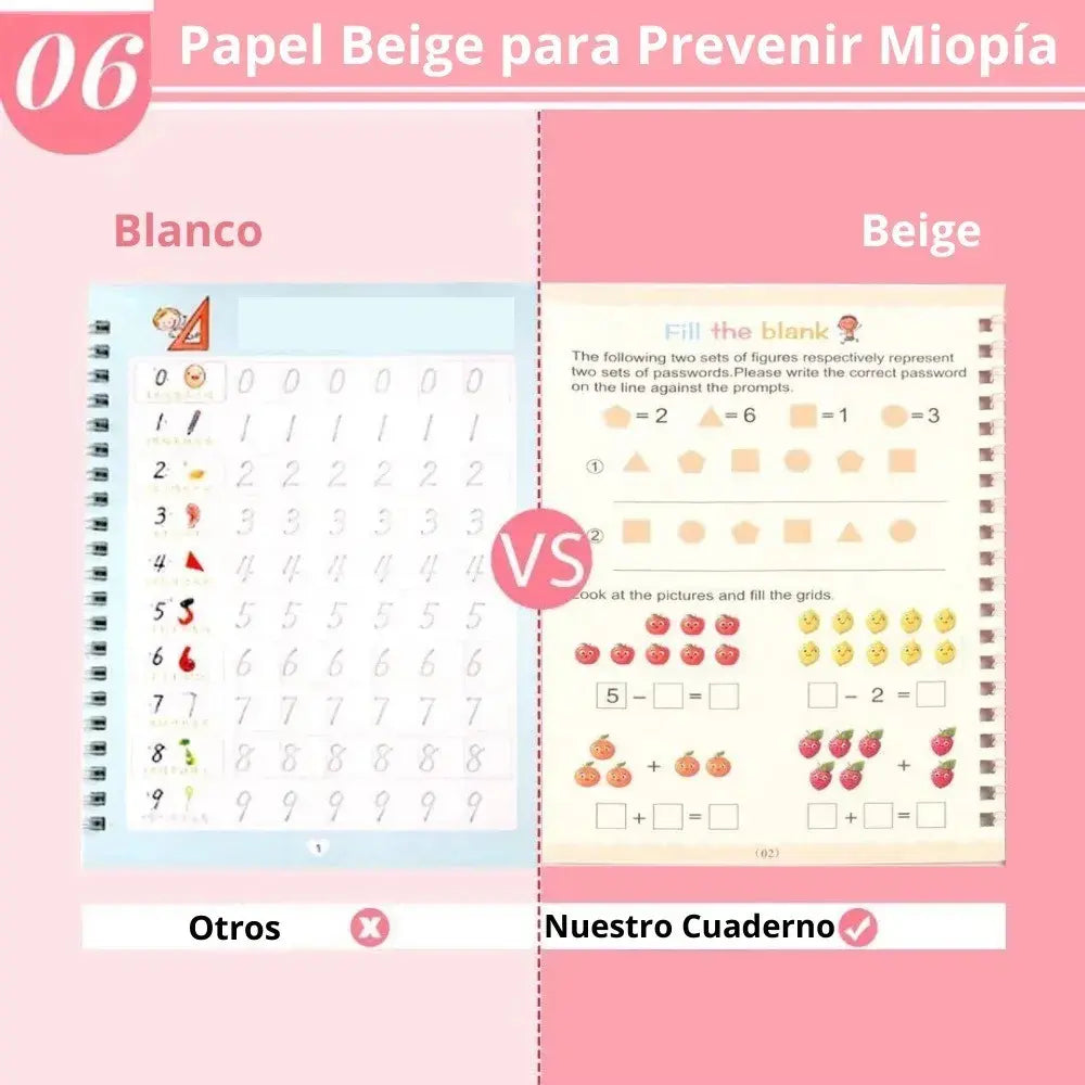 Kits Ready 4School Elite Caligrafía - Cuadernos Mágicos,  Alfabeto, Matemáticas, Dibujo y Números