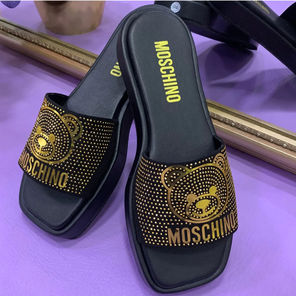 SANDALIA SLIDE MOSCHINO™