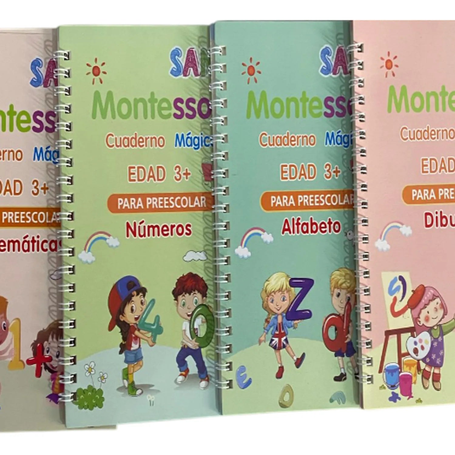 Kits Ready 4School Elite Caligrafía - Cuadernos Mágicos,  Alfabeto, Matemáticas, Dibujo y Números